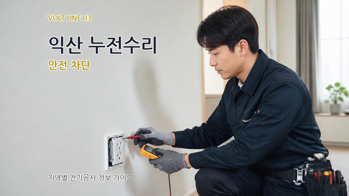 익산 누전수리 안전 차단