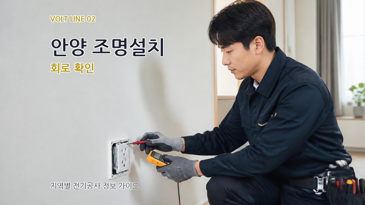 안양 조명설치 회로 확인