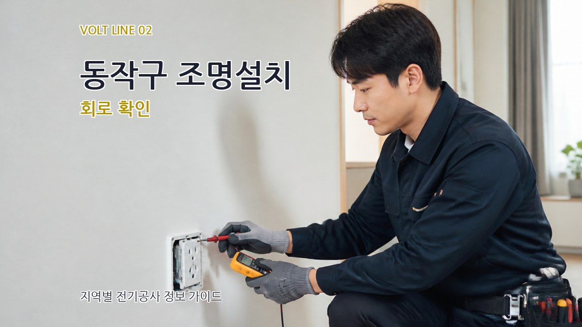 동작구 조명설치 회로 확인