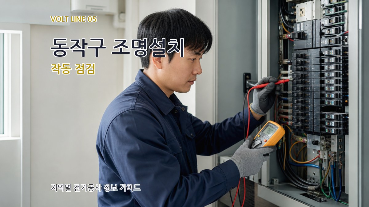 동작구 조명설치 작동 점검