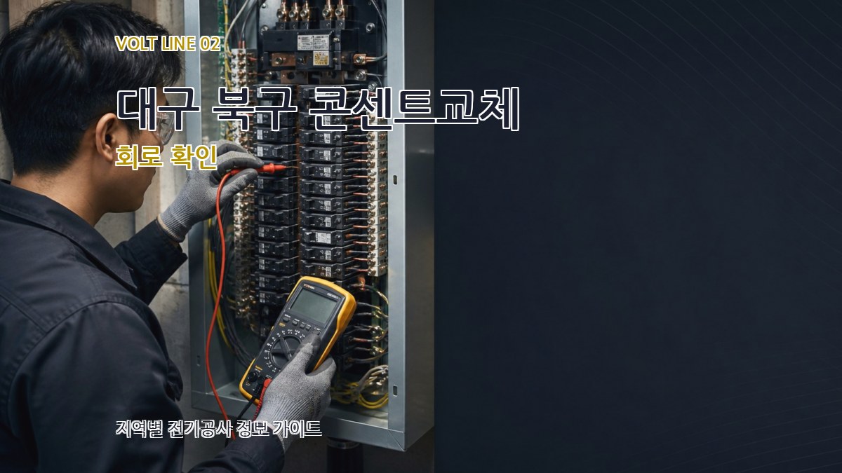 대구 북구 콘센트교체 회로 확인