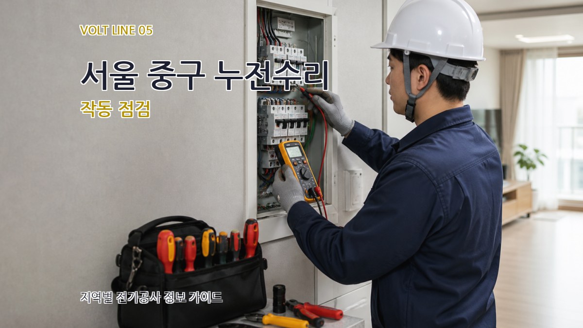 서울 중구 누전수리 작동 점검