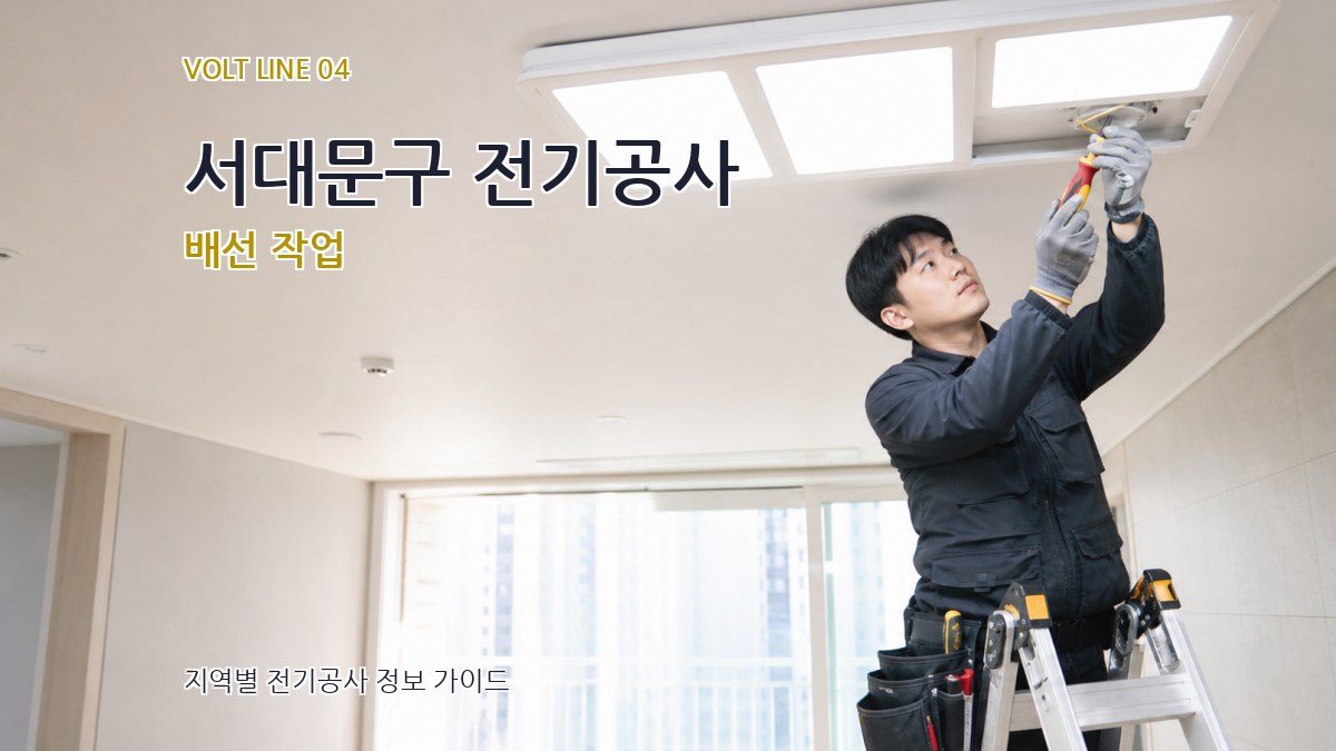 서대문구 전기공사 배선 작업