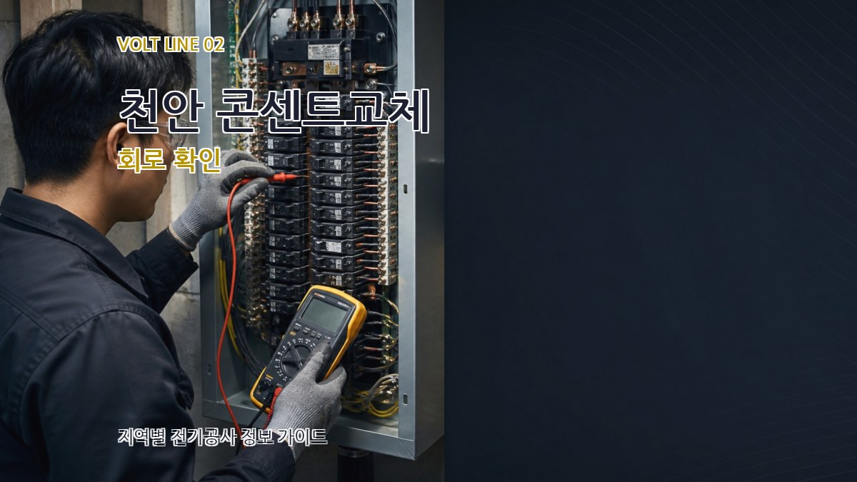 천안 콘센트교체 회로 확인