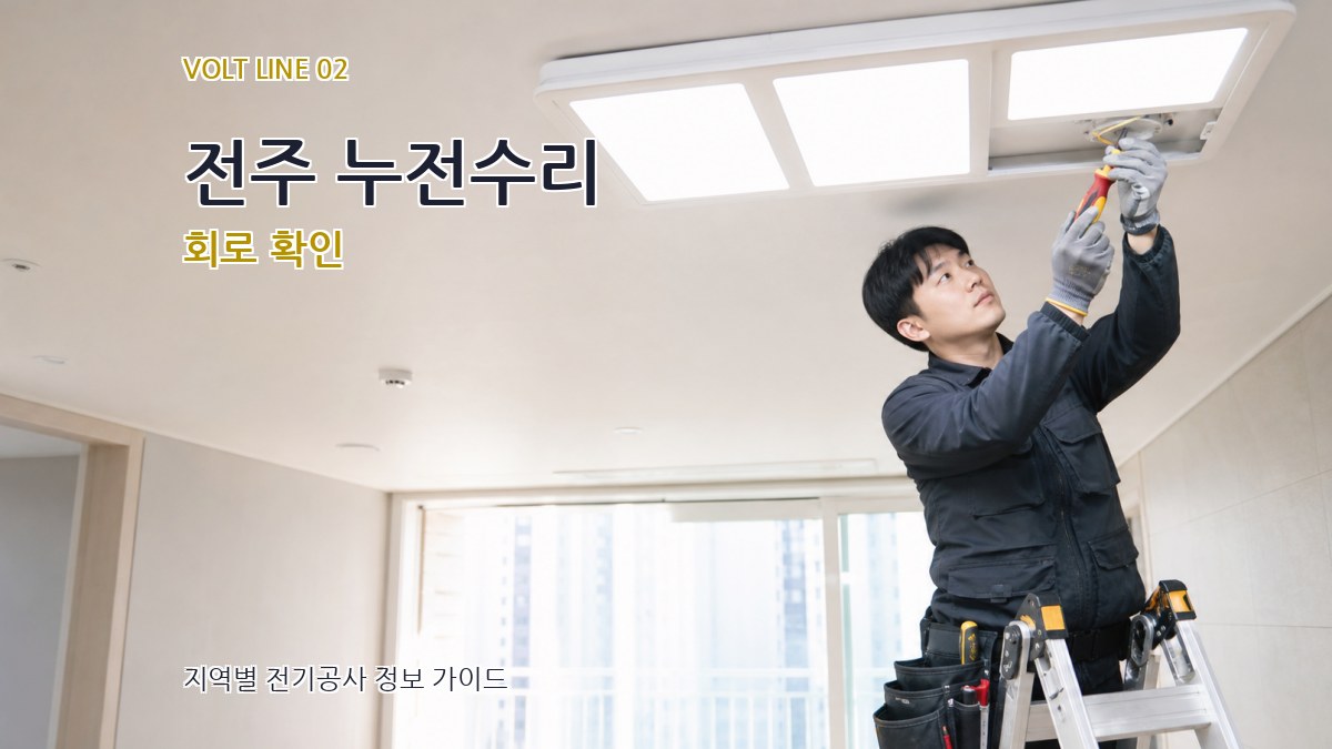 전주 누전수리 회로 확인