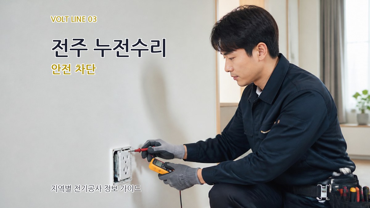 전주 누전수리 안전 차단