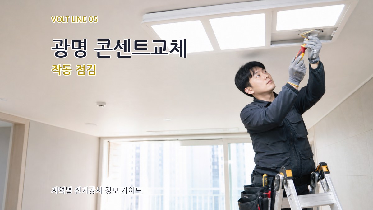 광명 콘센트교체 작동 점검