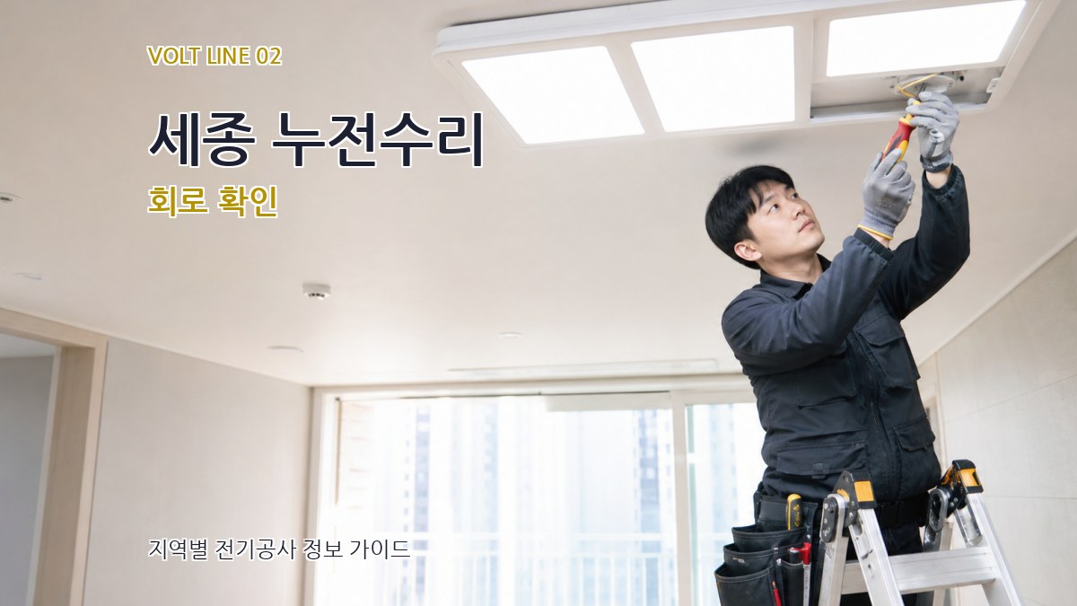 세종 누전수리 회로 확인