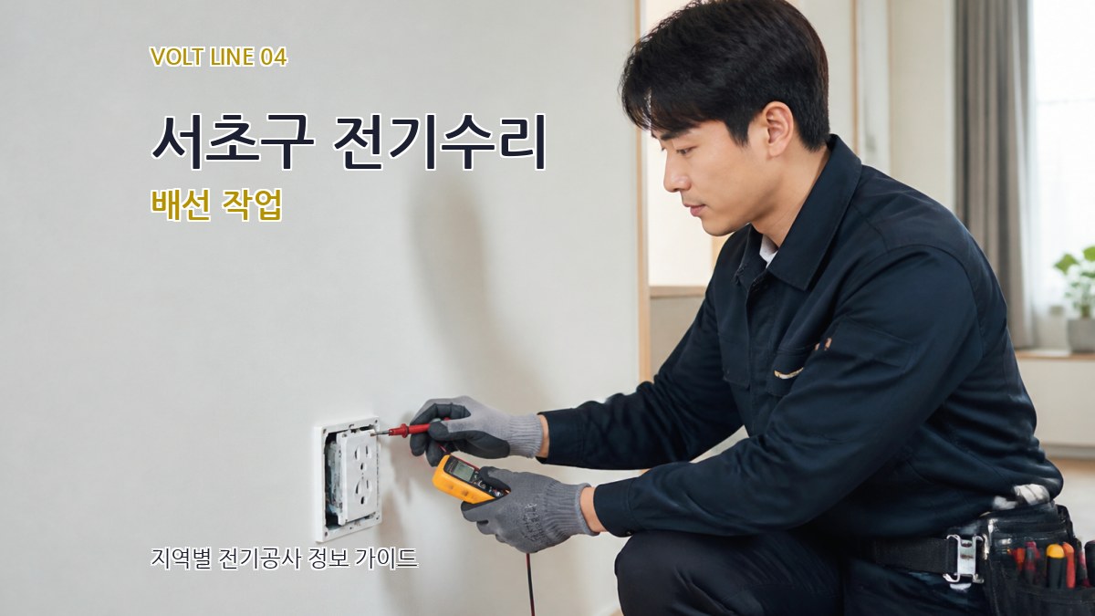 서초구 전기수리 배선 작업
