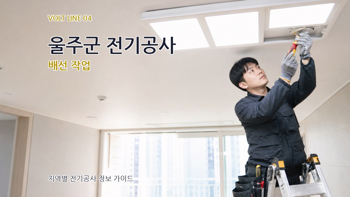 울주군 전기공사 배선 작업