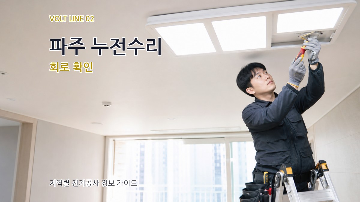 파주 누전수리 회로 확인