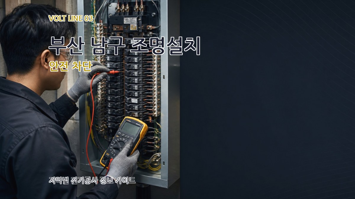 부산 남구 조명설치 안전 차단