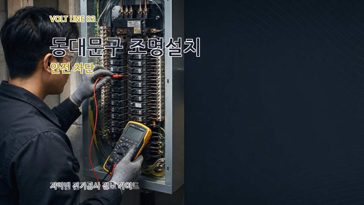 동대문구 조명설치 안전 차단