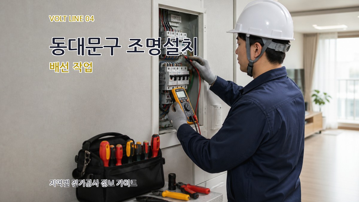 동대문구 조명설치 배선 작업