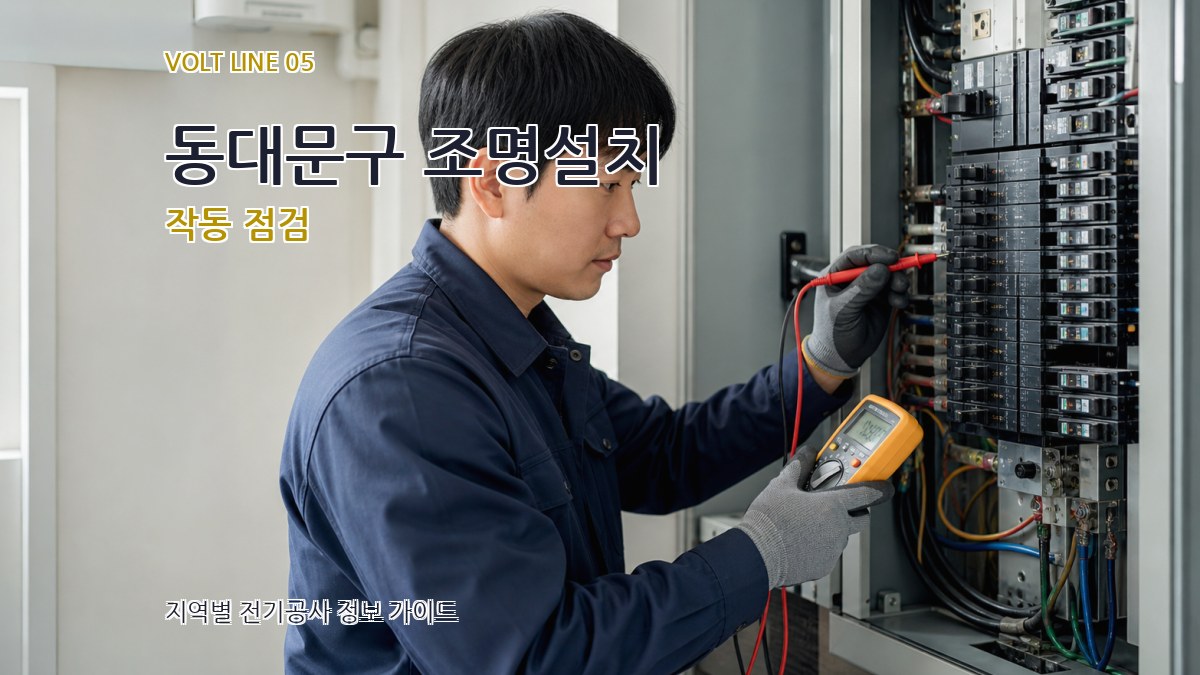동대문구 조명설치 작동 점검