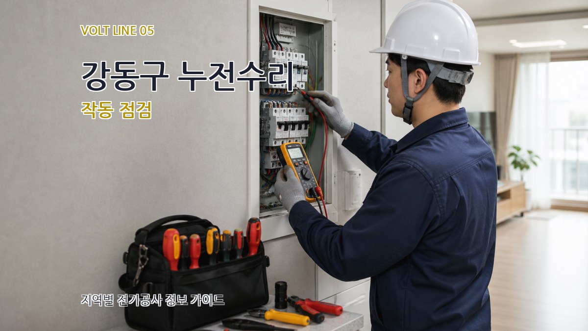 강동구 누전수리 작동 점검