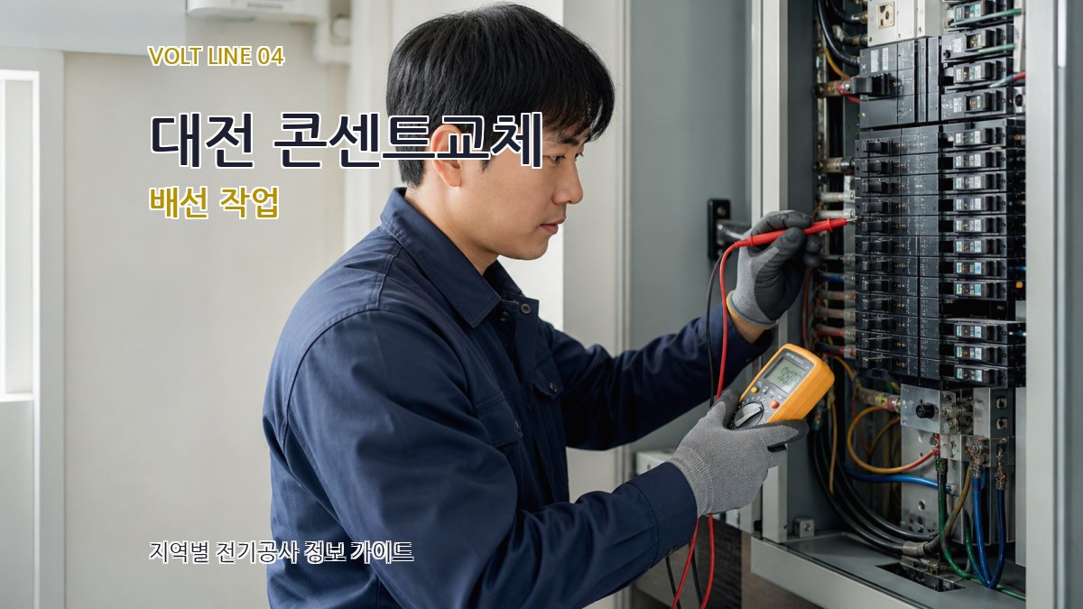 대전 콘센트교체 배선 작업