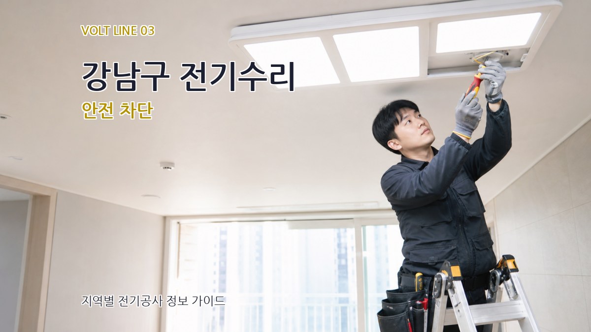 강남구 전기수리 안전 차단