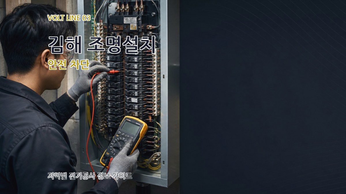 김해 조명설치 안전 차단