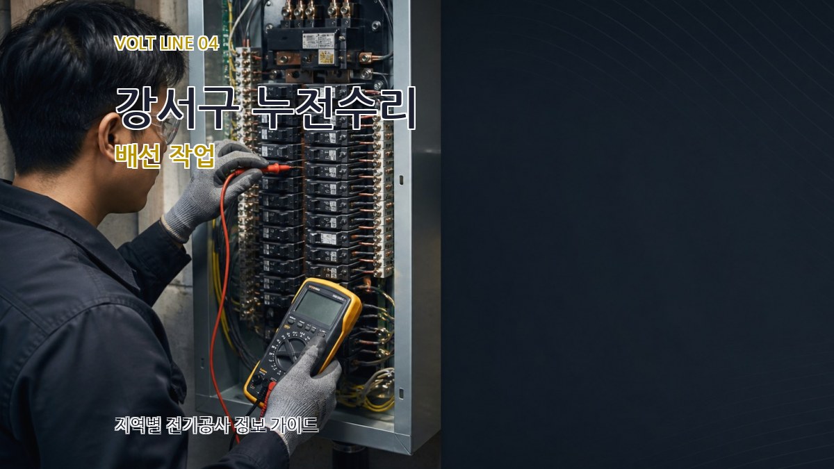 강서구 누전수리 배선 작업
