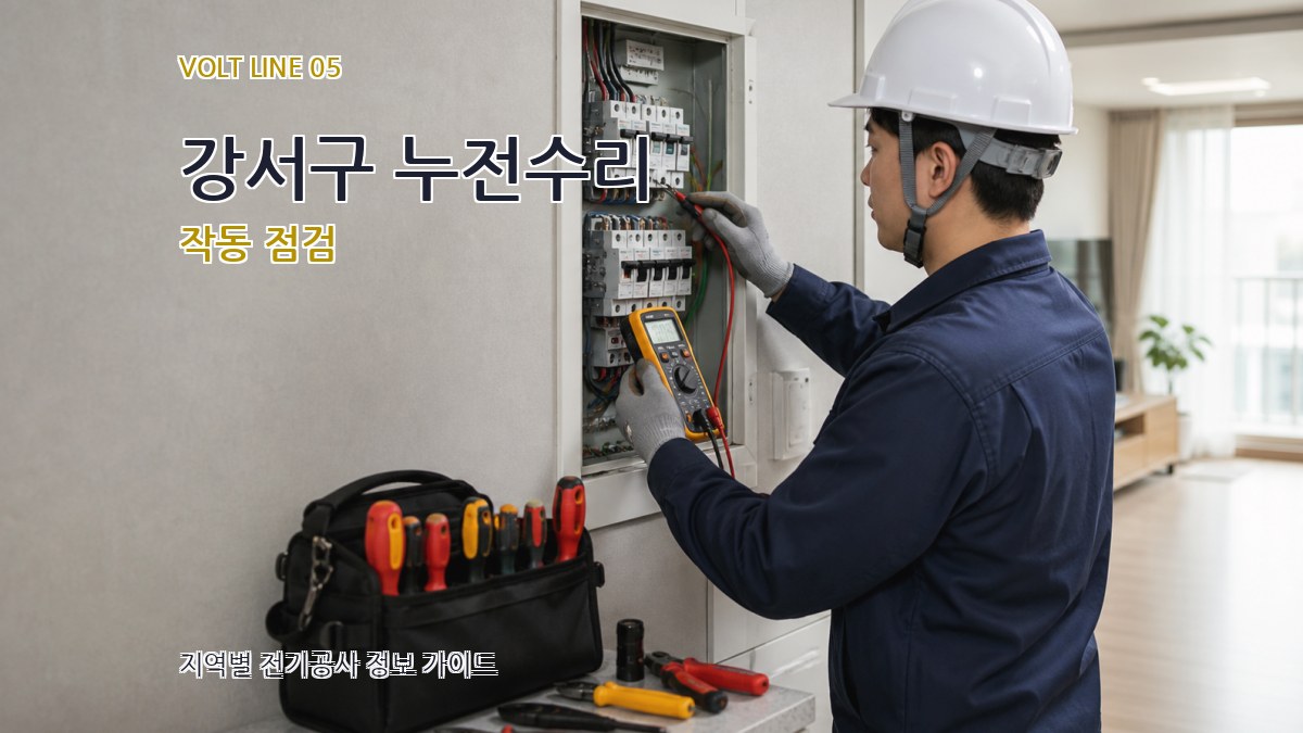 강서구 누전수리 작동 점검