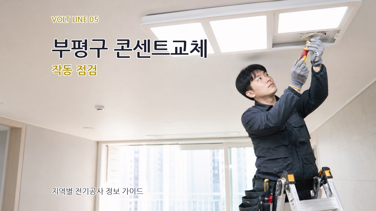 부평구 콘센트교체 작동 점검