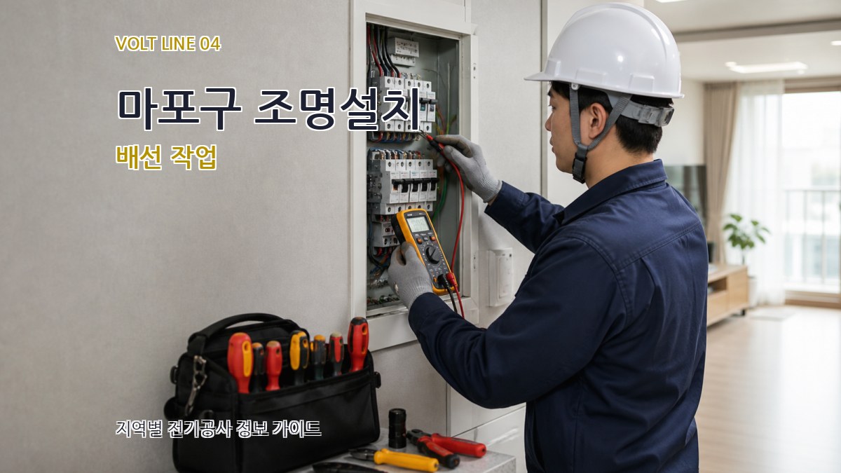 마포구 조명설치 배선 작업