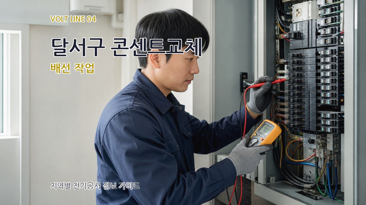 달서구 콘센트교체 배선 작업