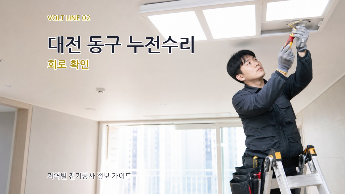 대전 동구 누전수리 회로 확인