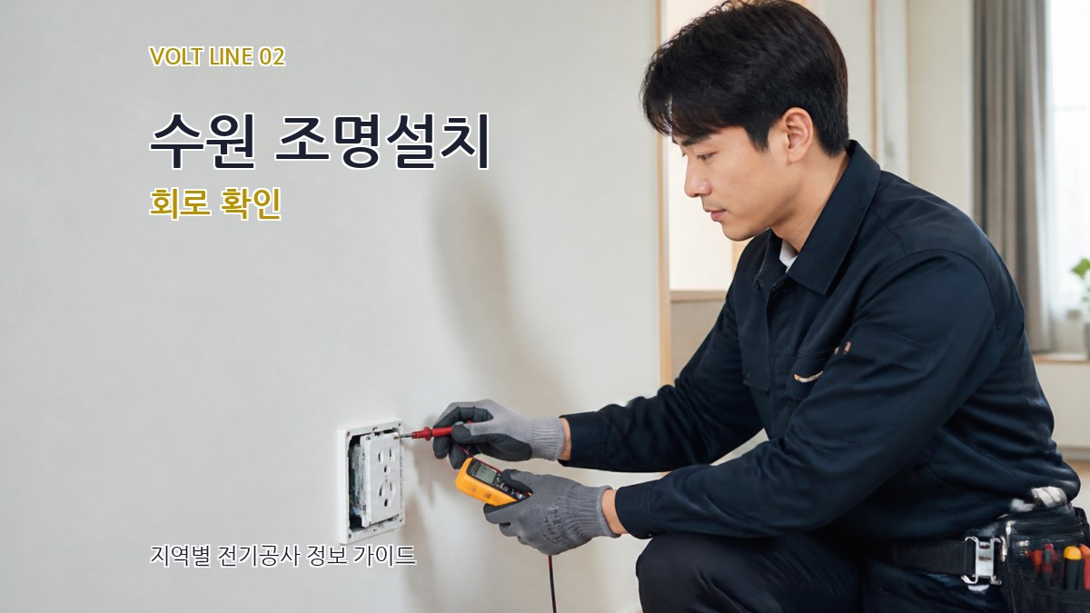 수원 조명설치 회로 확인