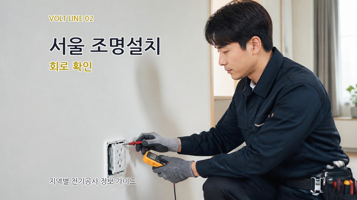 서울 조명설치 회로 확인