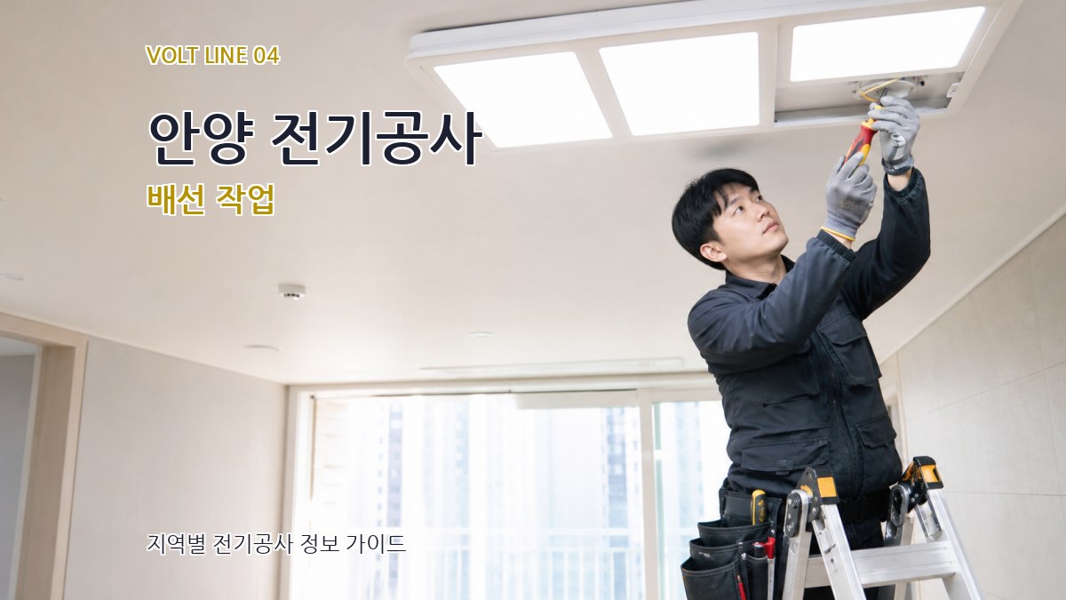 안양 전기공사 배선 작업