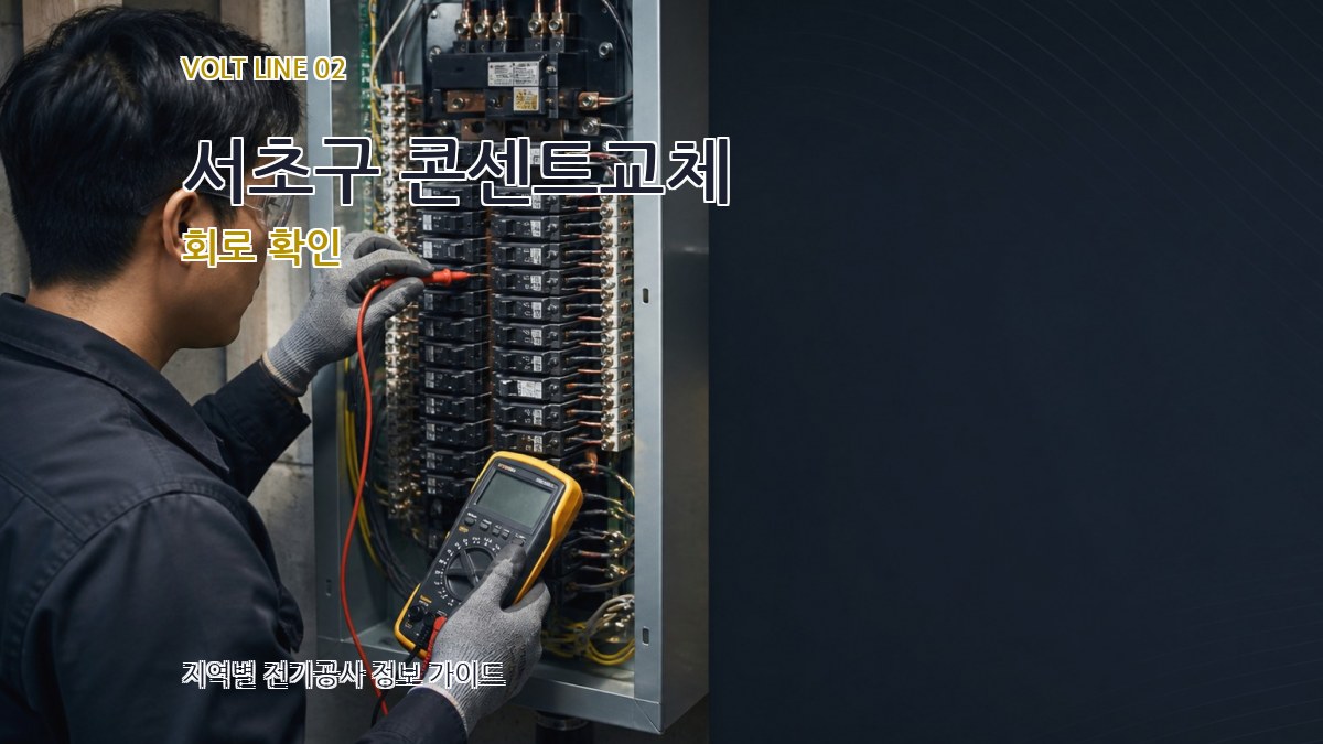 서초구 콘센트교체 회로 확인
