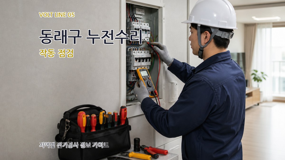 동래구 누전수리 작동 점검