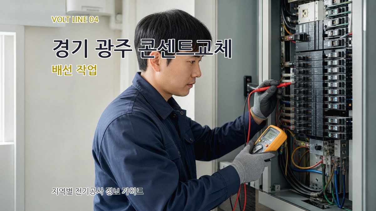 경기 광주 콘센트교체 배선 작업