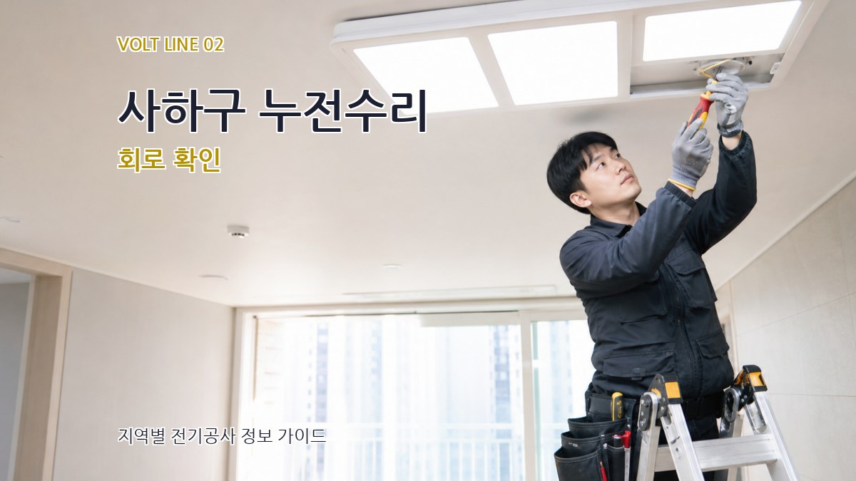 사하구 누전수리 회로 확인