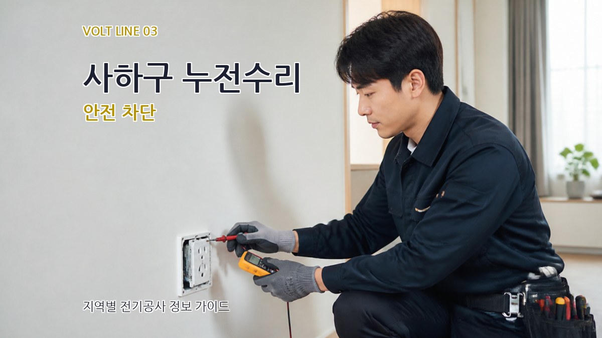 사하구 누전수리 안전 차단