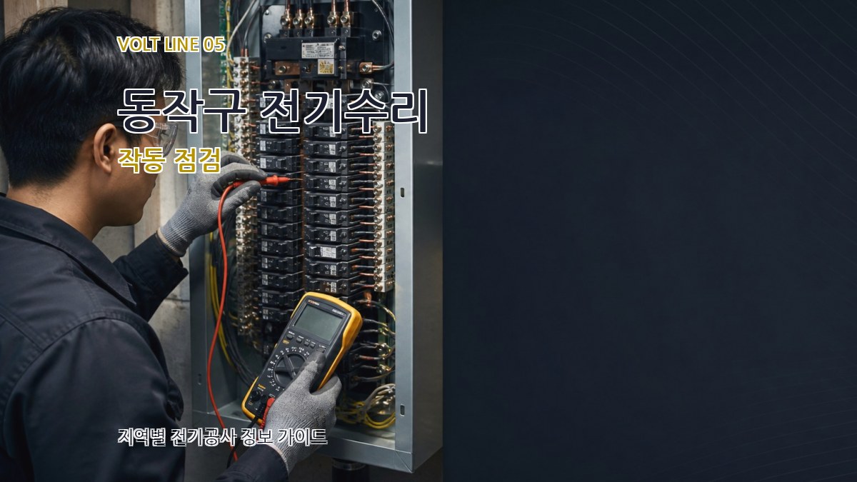 동작구 전기수리 작동 점검