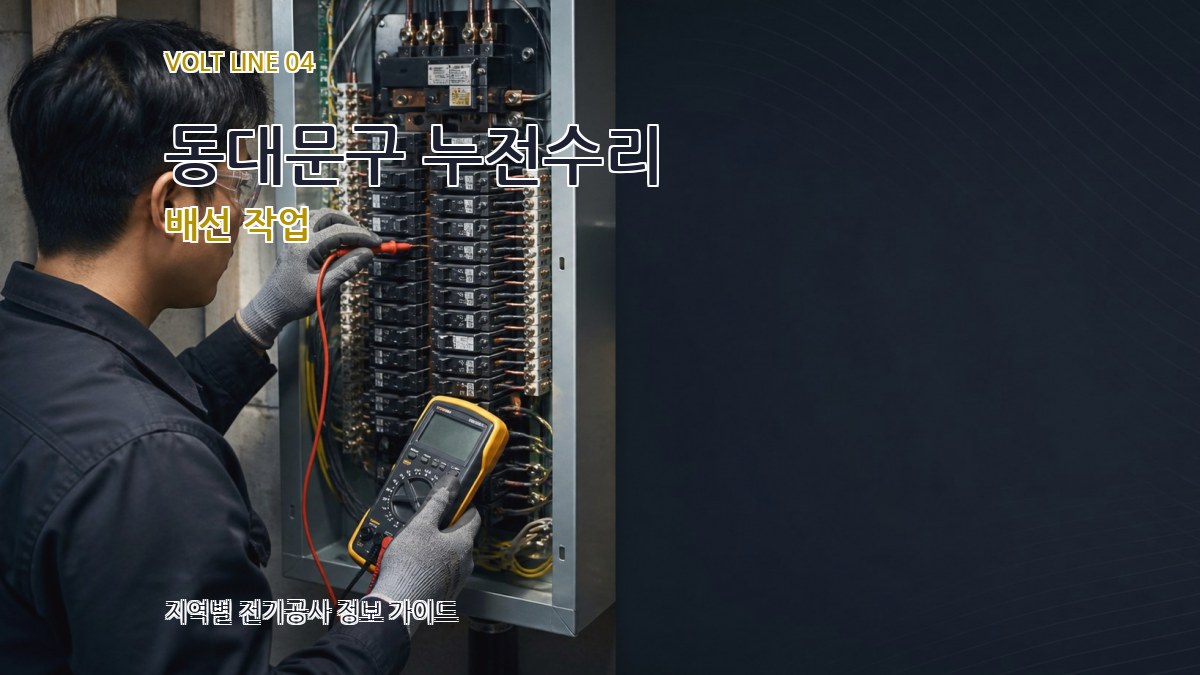 동대문구 누전수리 배선 작업