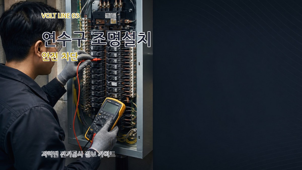 연수구 조명설치 안전 차단