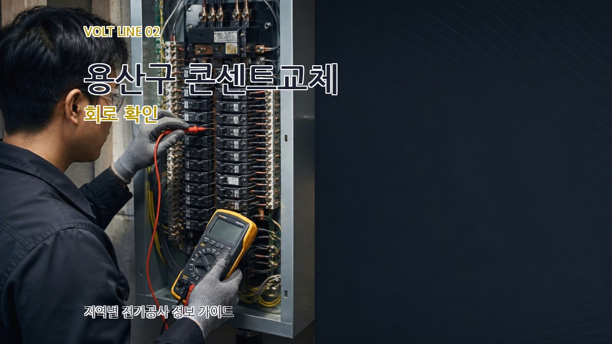용산구 콘센트교체 회로 확인