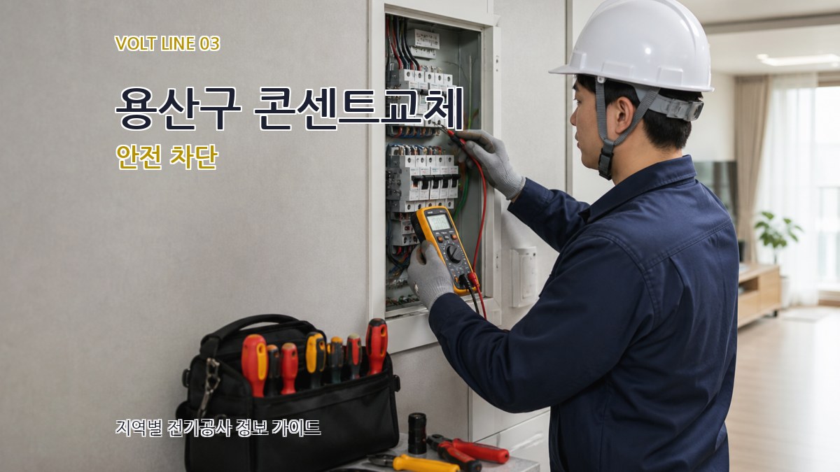 용산구 콘센트교체 안전 차단