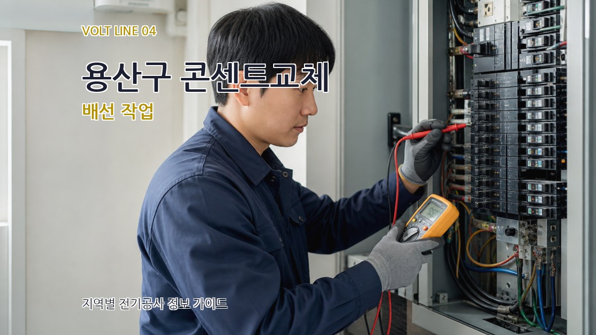 용산구 콘센트교체 배선 작업