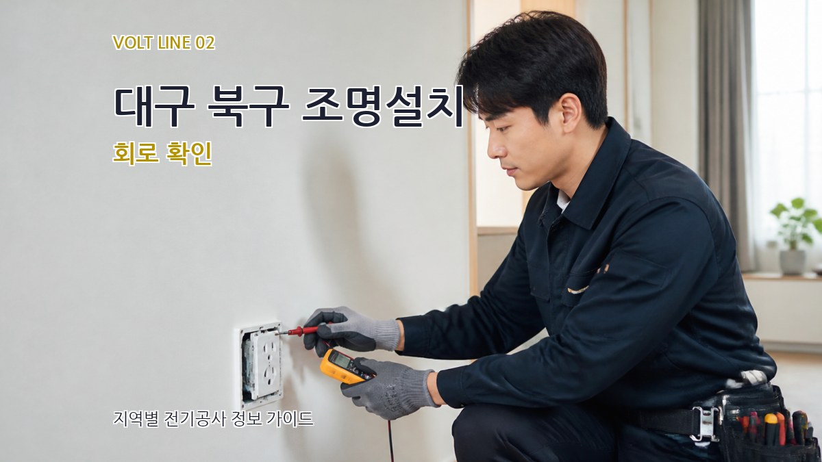 대구 북구 조명설치 회로 확인