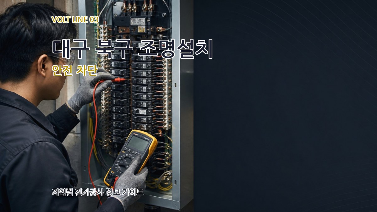 대구 북구 조명설치 안전 차단
