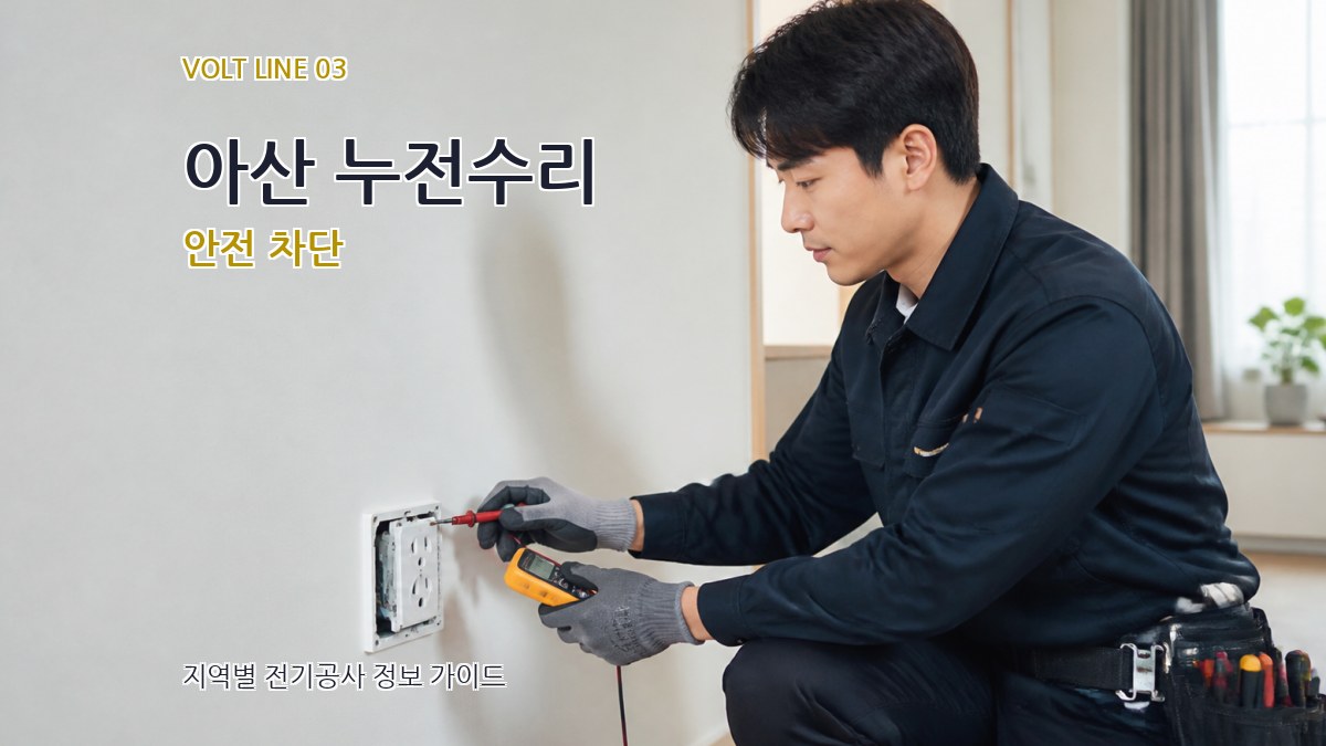 아산 누전수리 안전 차단