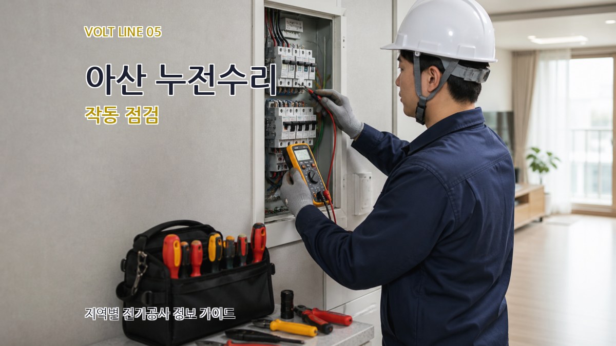 아산 누전수리 작동 점검