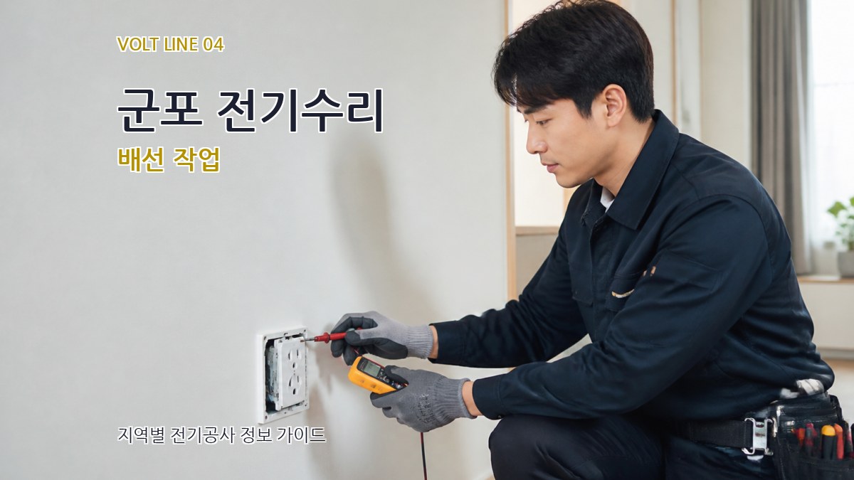 군포 전기수리 배선 작업