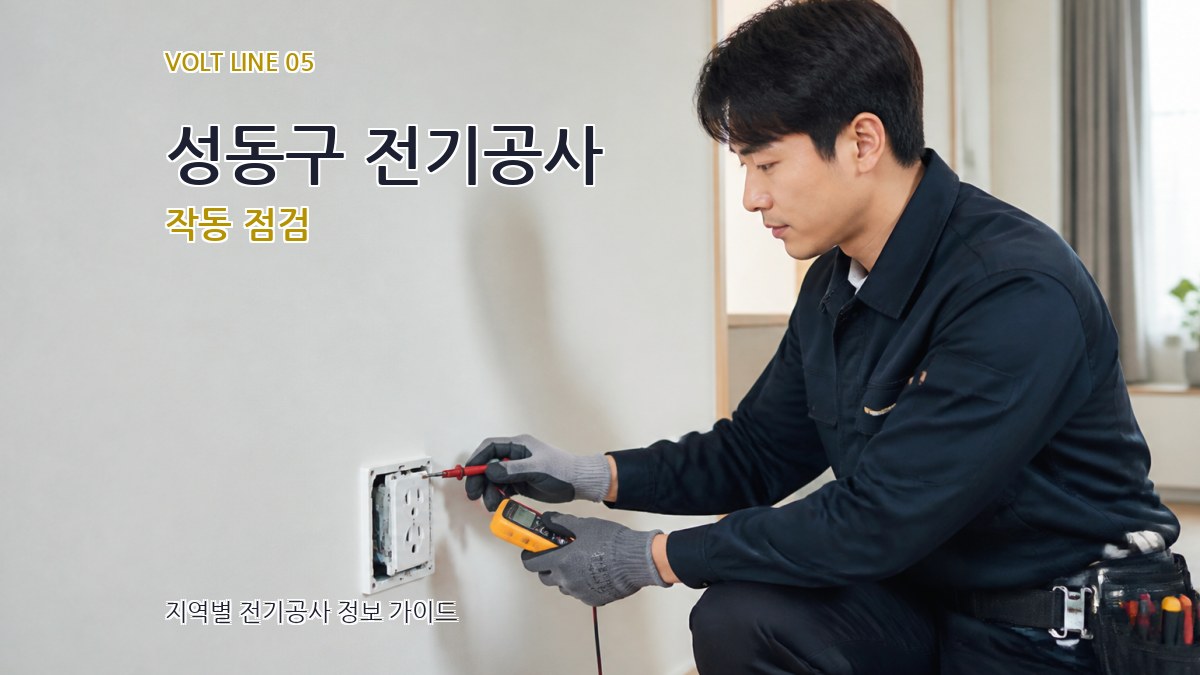성동구 전기공사 작동 점검
