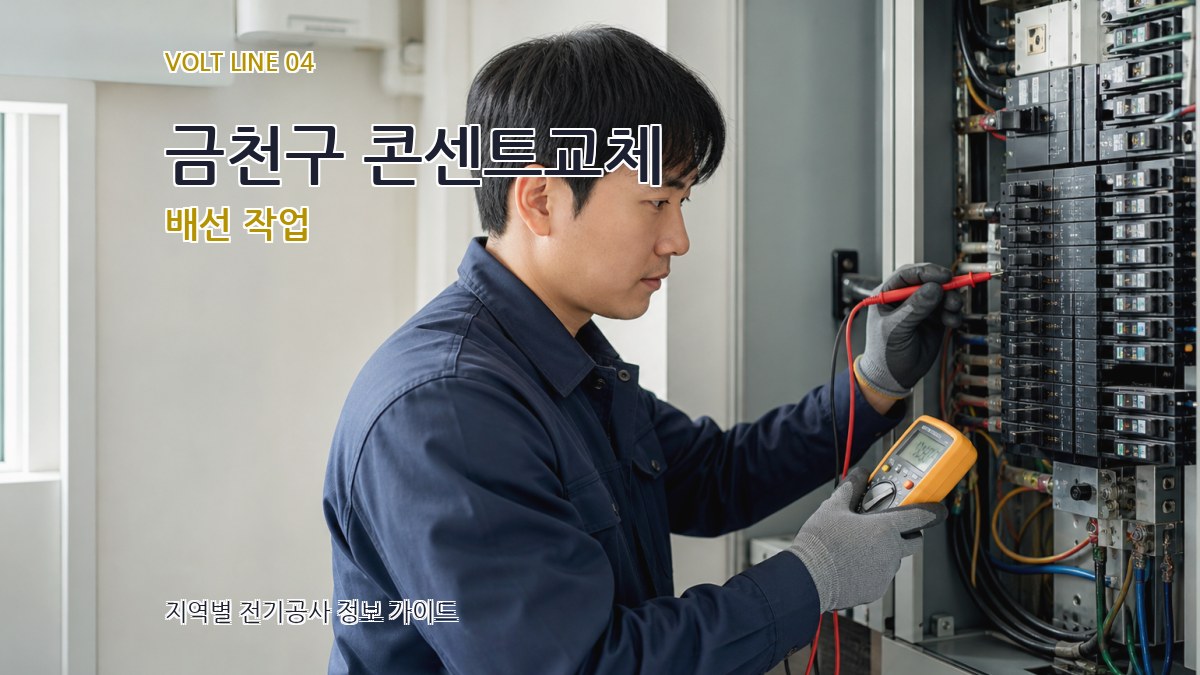 금천구 콘센트교체 배선 작업